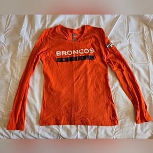Womens Long Sleeve Denver Broncos Shirt, Small
